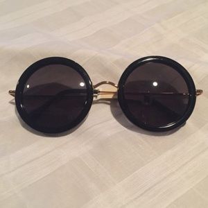 The Row Signature Round Sunglasses by Linda Farrow